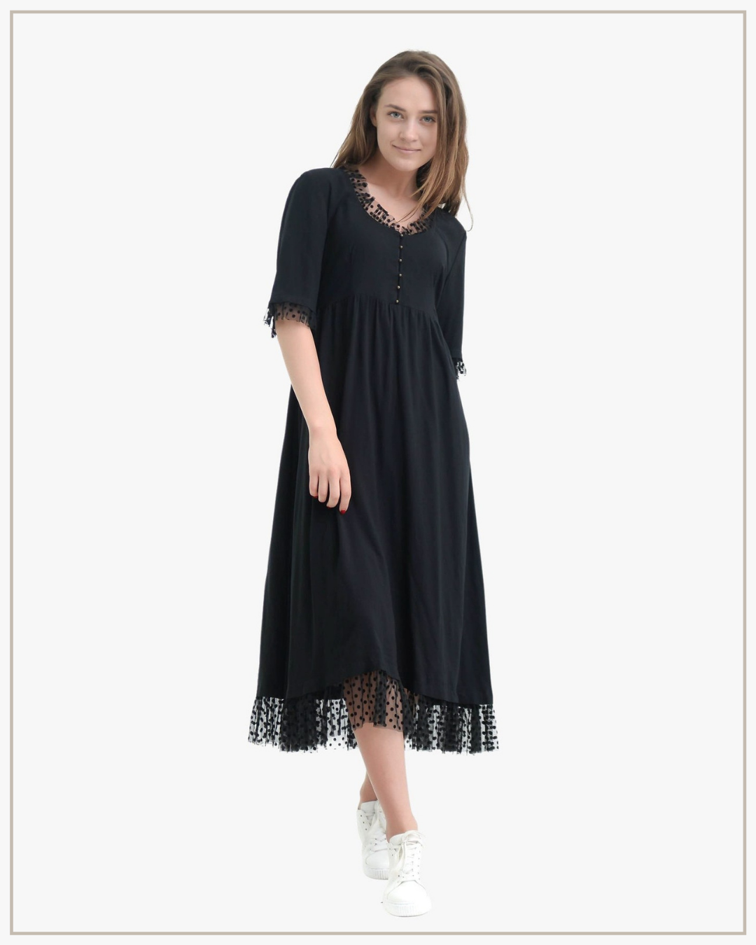 SHTAPEL viskozės suknelė Boho