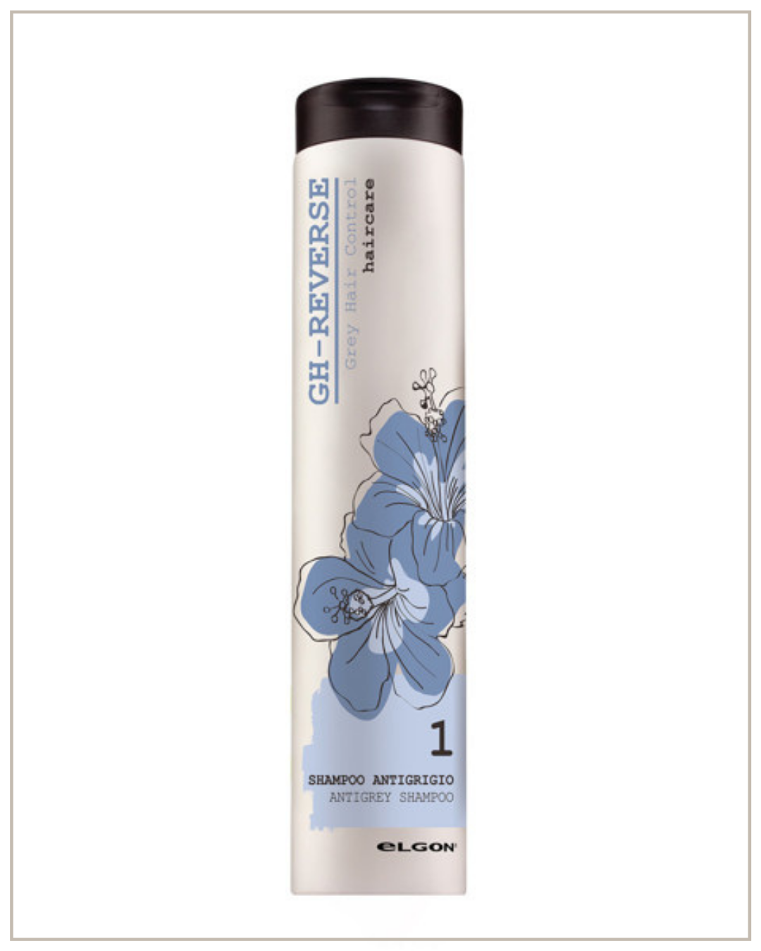 Žilų plaukų atsiradimą atitolinantis šampūnas ELGON GH-REVERSE Antigrey Shampoo, 250ml